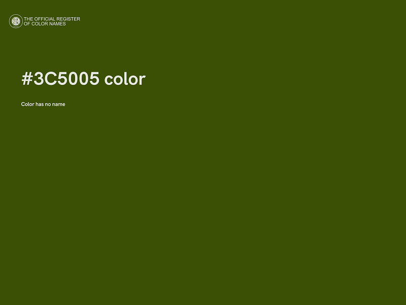 #3C5005 color image