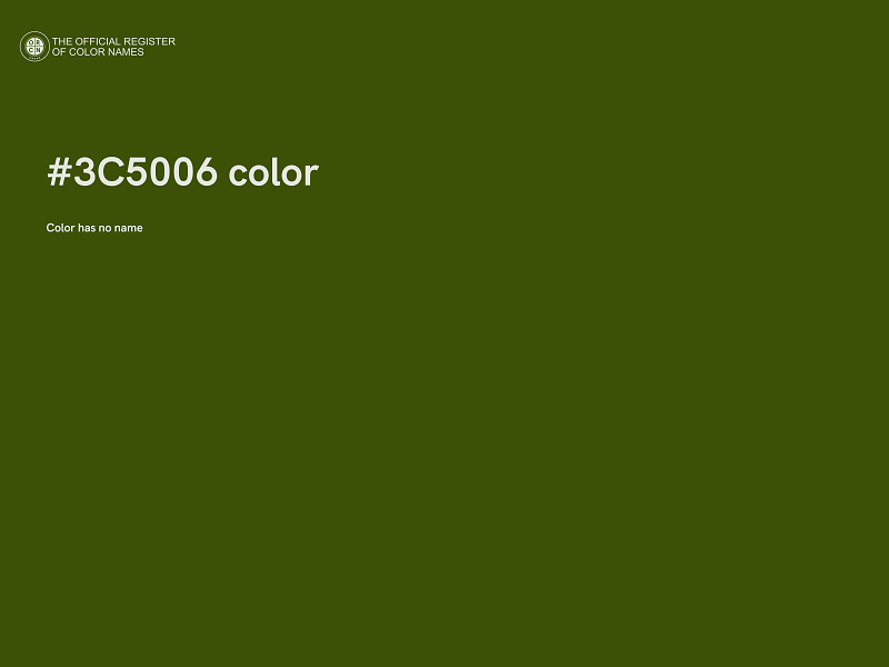 #3C5006 color image