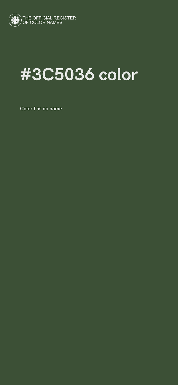 #3C5036 color image