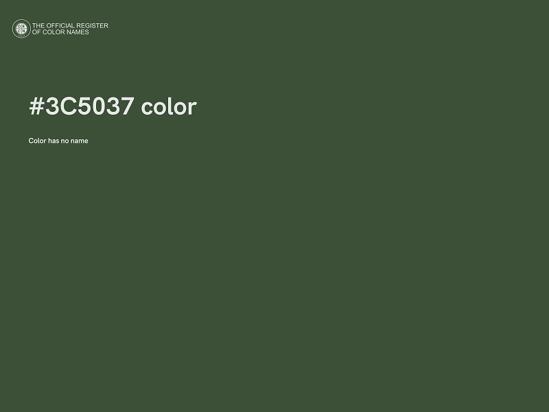 #3C5037 color image