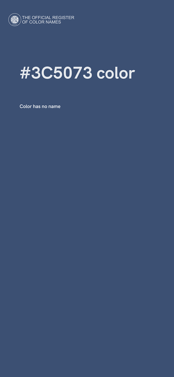 #3C5073 color image