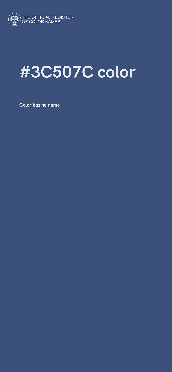 #3C507C color image