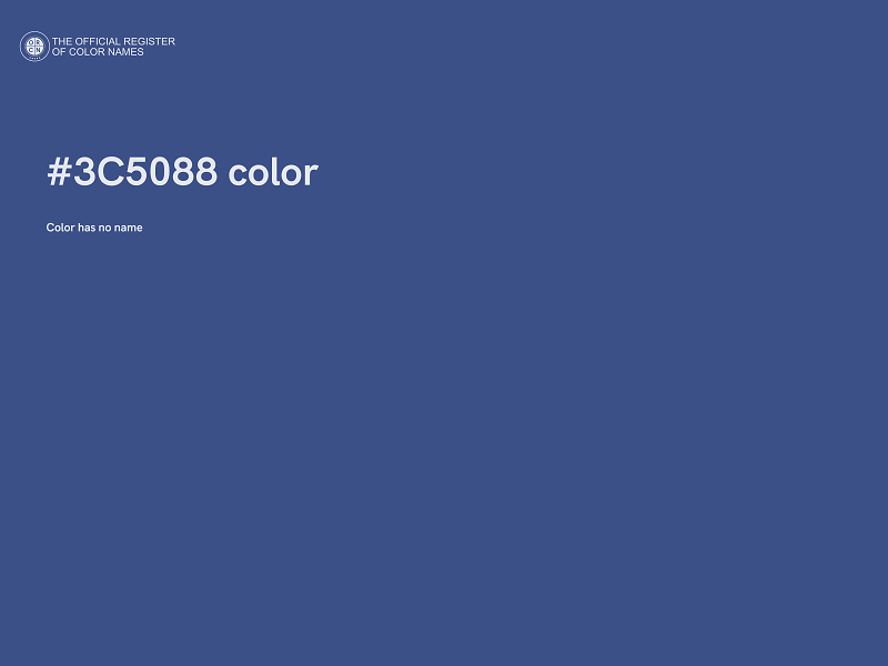 #3C5088 color image