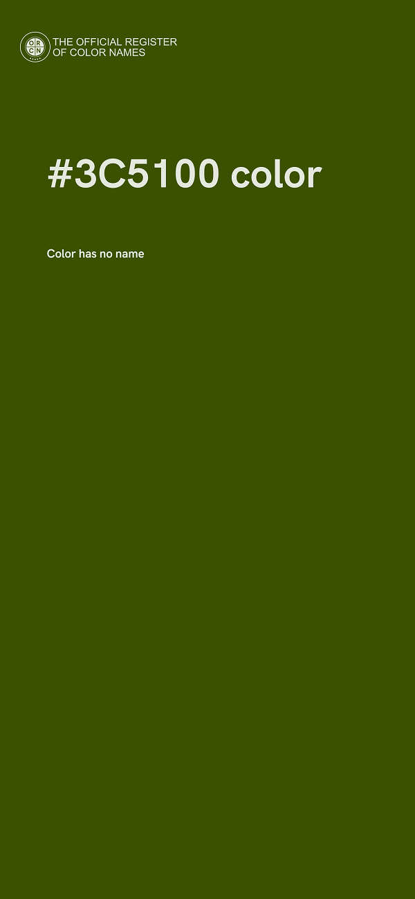 #3C5100 color image