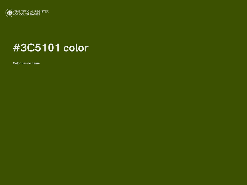 #3C5101 color image