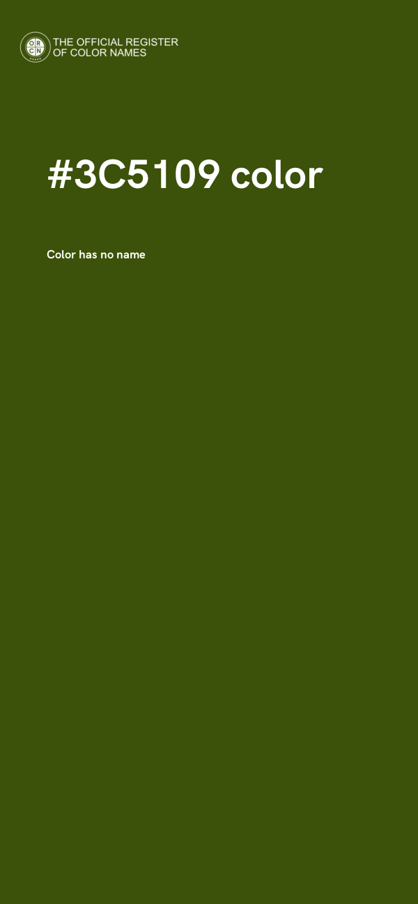 #3C5109 color image