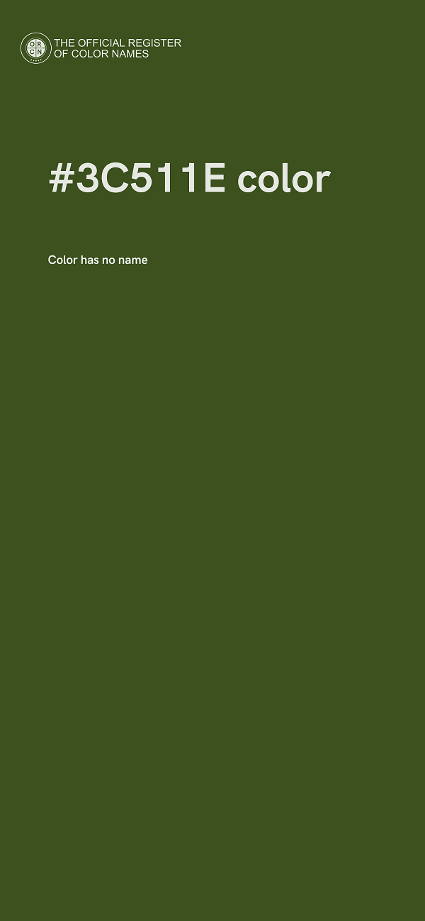 #3C511E color image