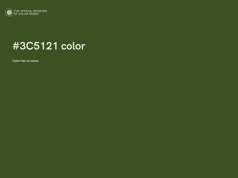 #3C5121 color image