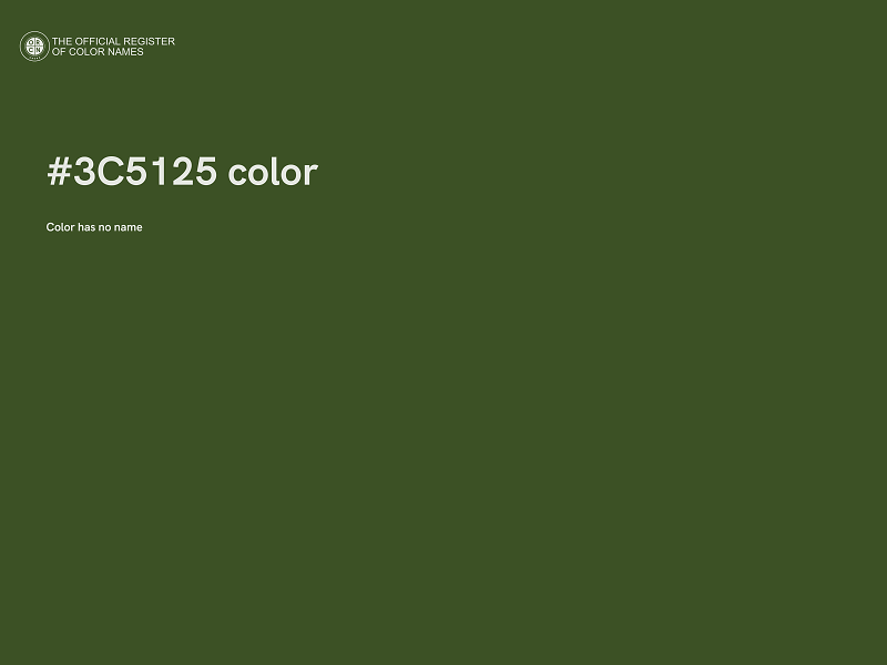 #3C5125 color image