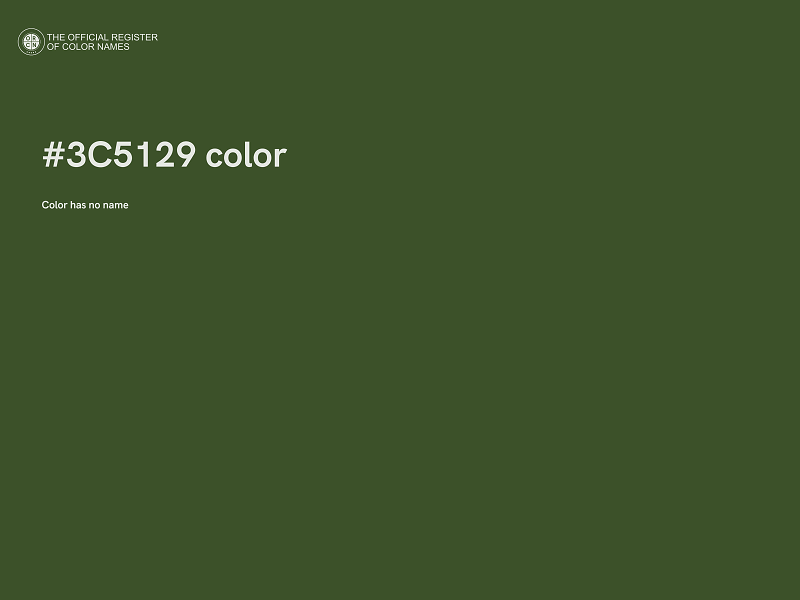 #3C5129 color image