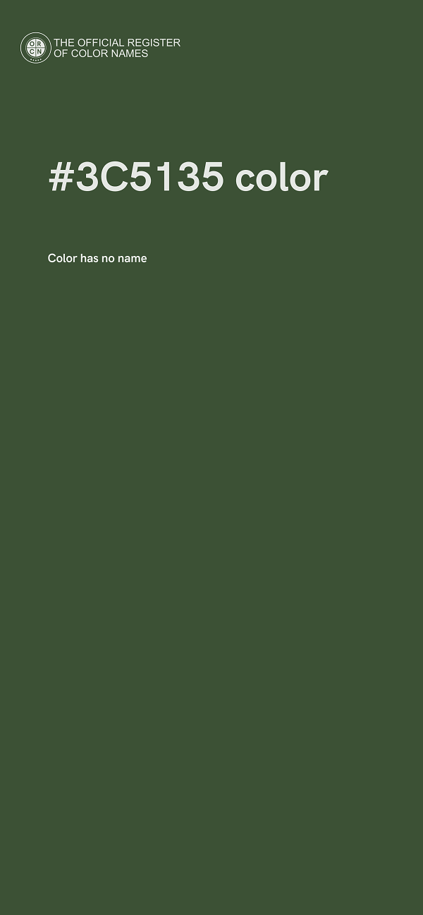 #3C5135 color image