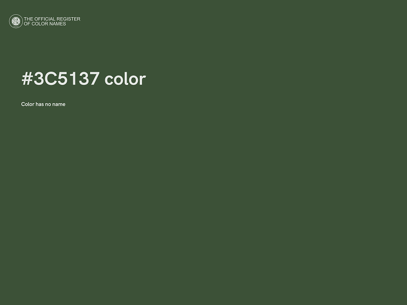 #3C5137 color image