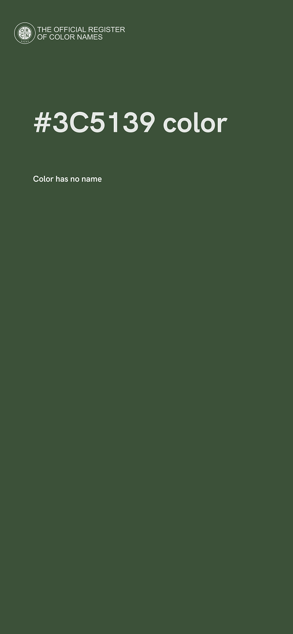 #3C5139 color image