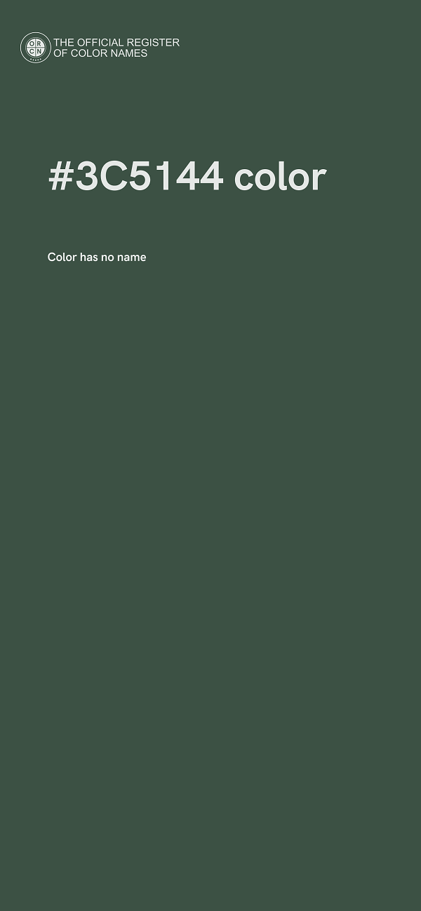 #3C5144 color image