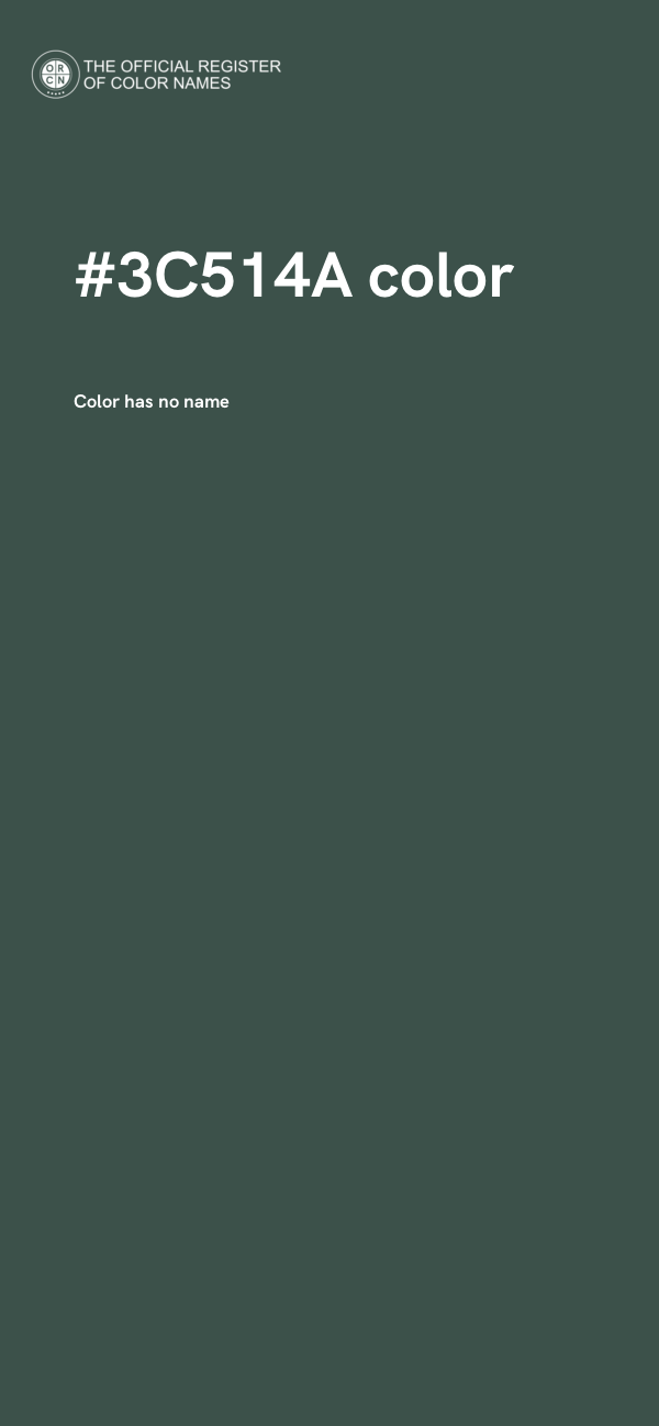 #3C514A color image