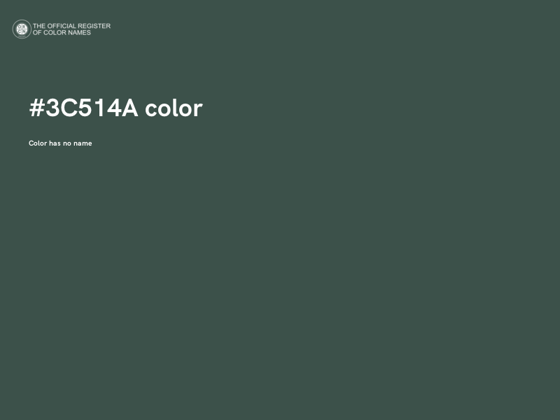 #3C514A color image