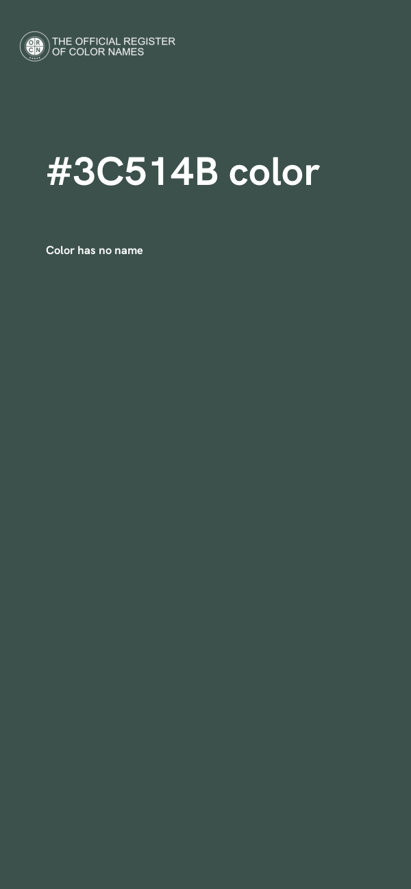 #3C514B color image