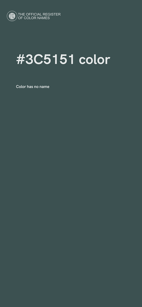 #3C5151 color image