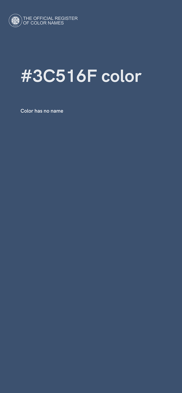 #3C516F color image