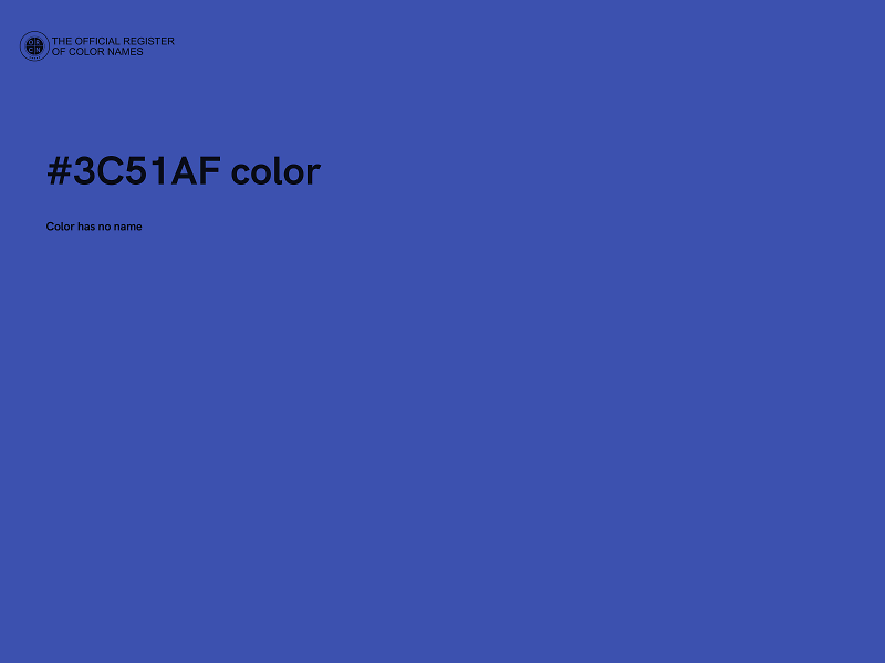 #3C51AF color image