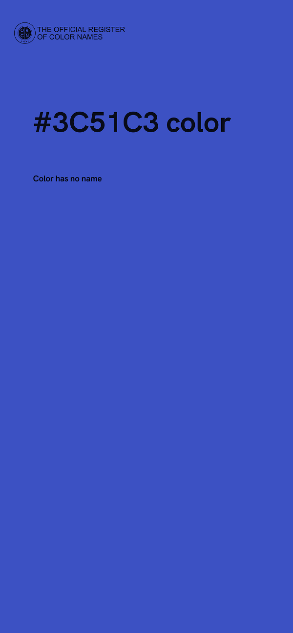 #3C51C3 color image