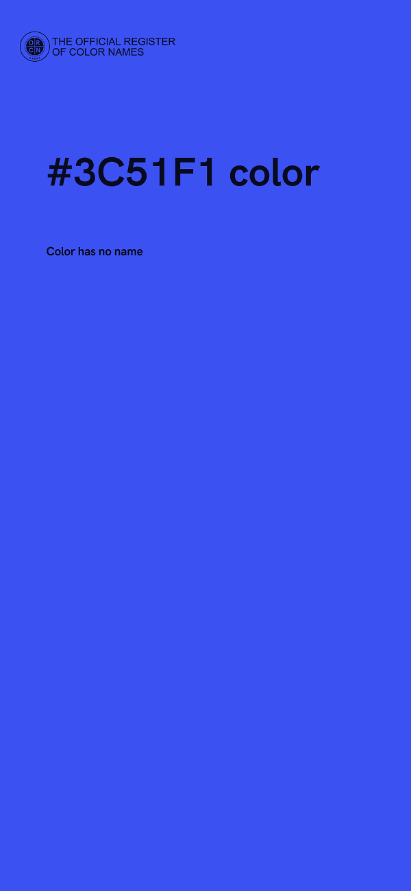 #3C51F1 color image