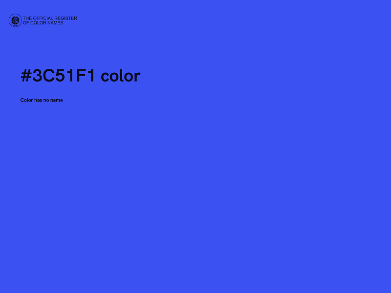 #3C51F1 color image