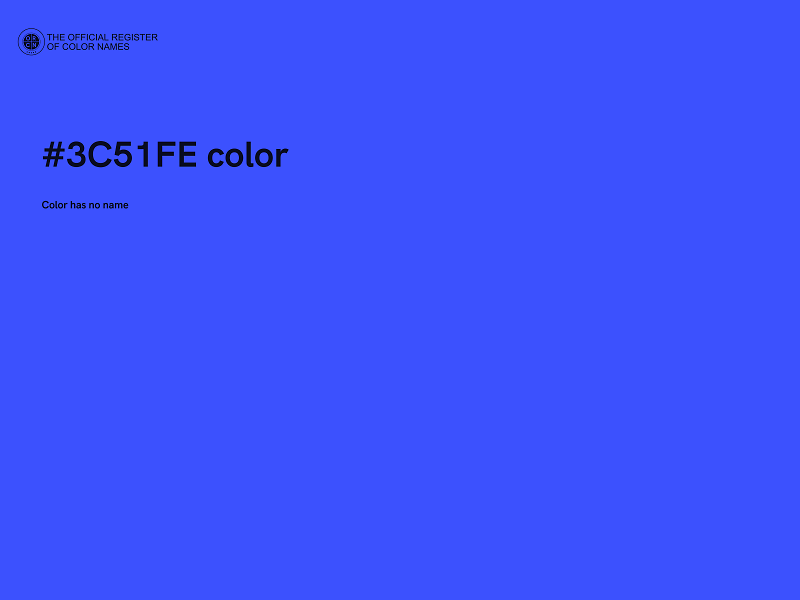 #3C51FE color image