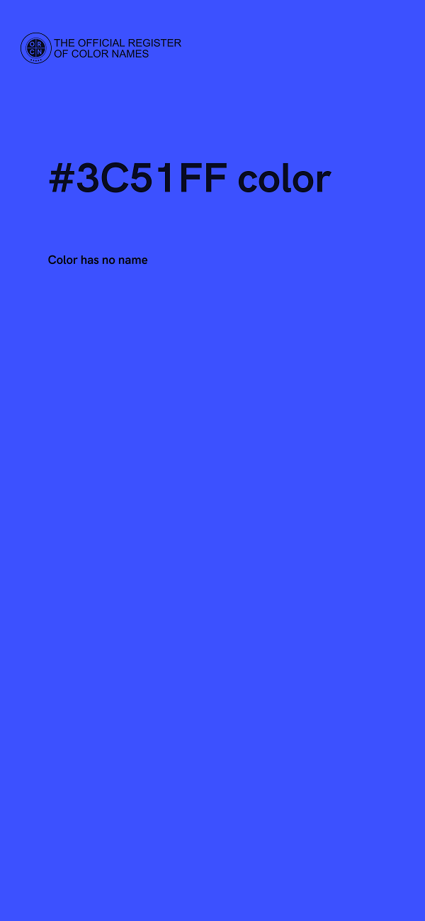 #3C51FF color image