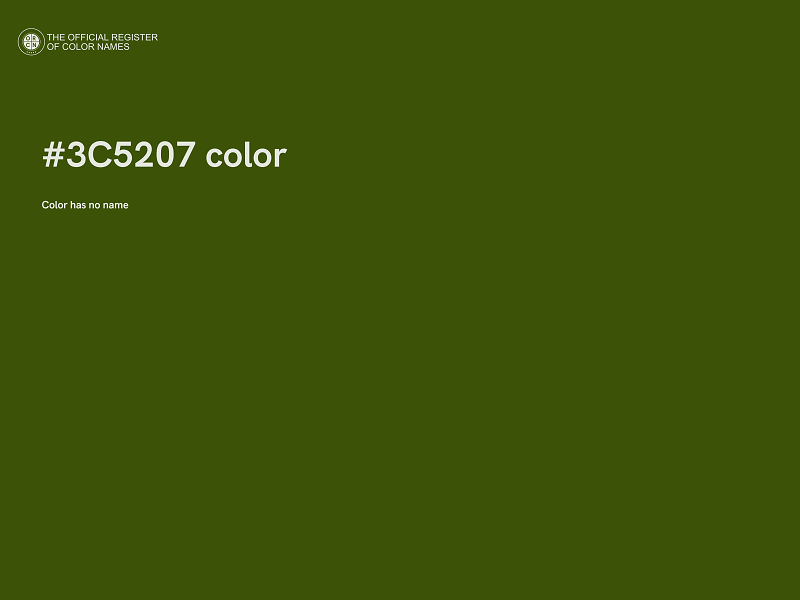 #3C5207 color image