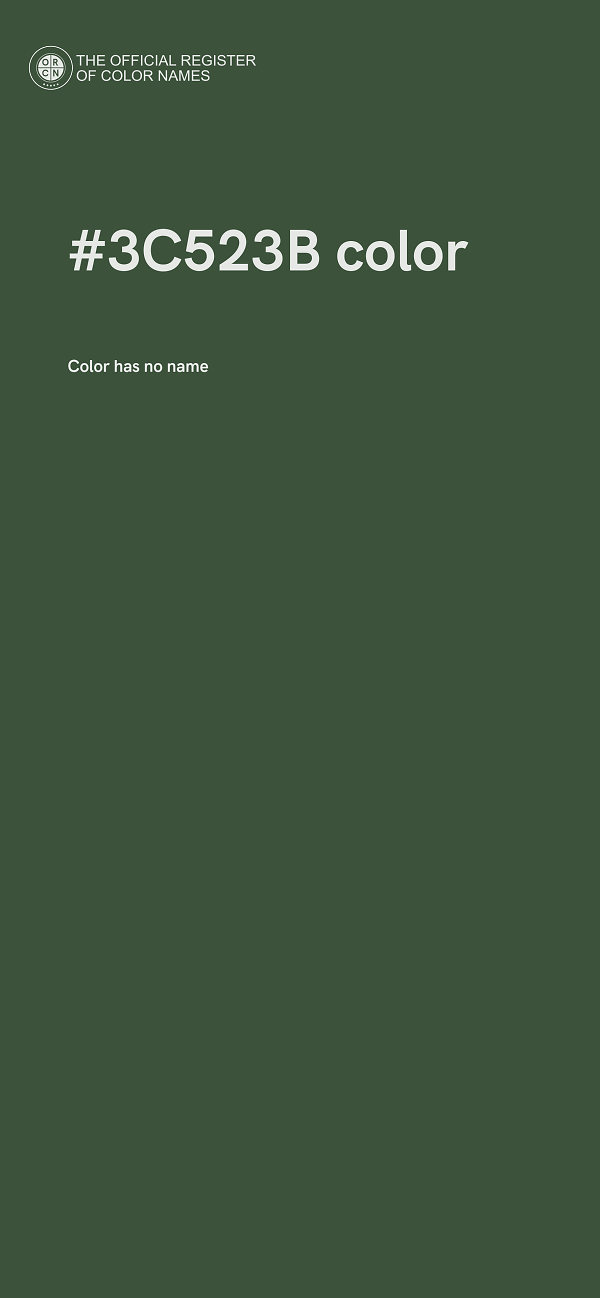 #3C523B color image