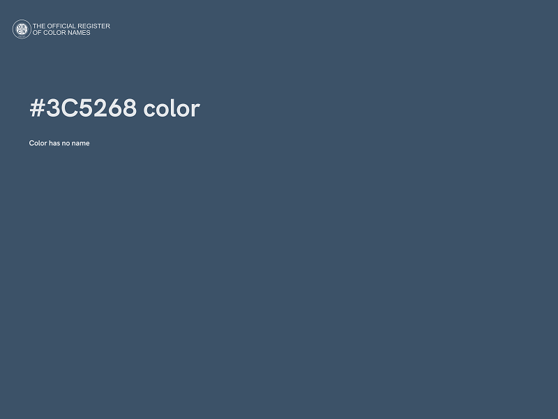 #3C5268 color image