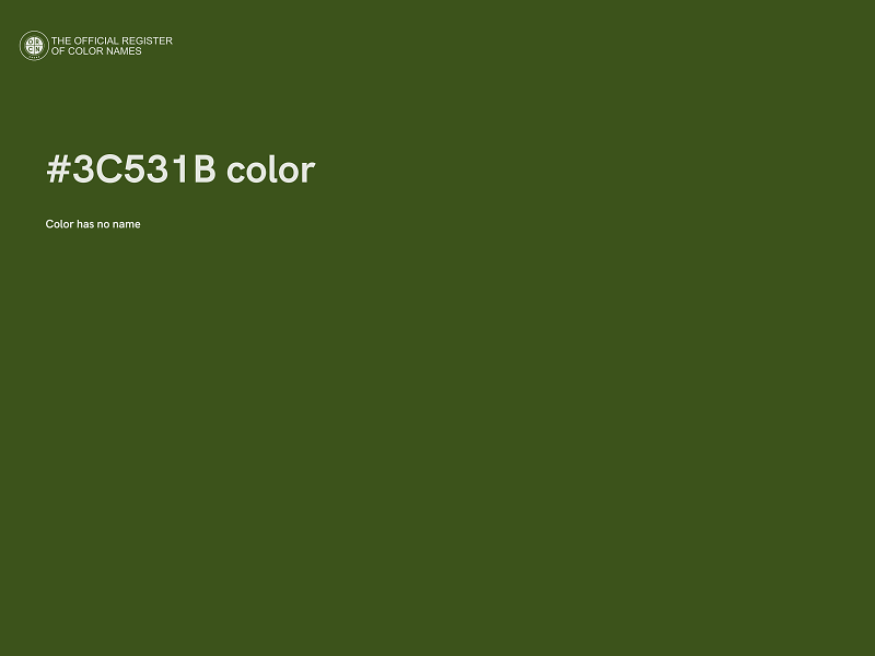 #3C531B color image