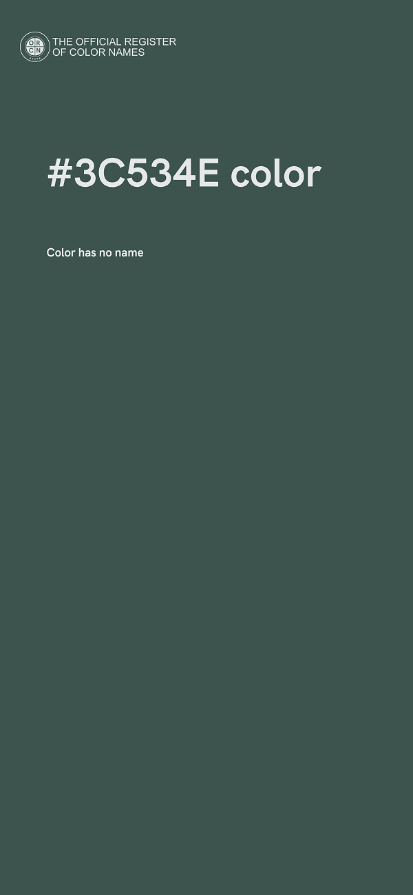 #3C534E color image