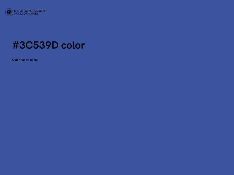 #3C539D color image