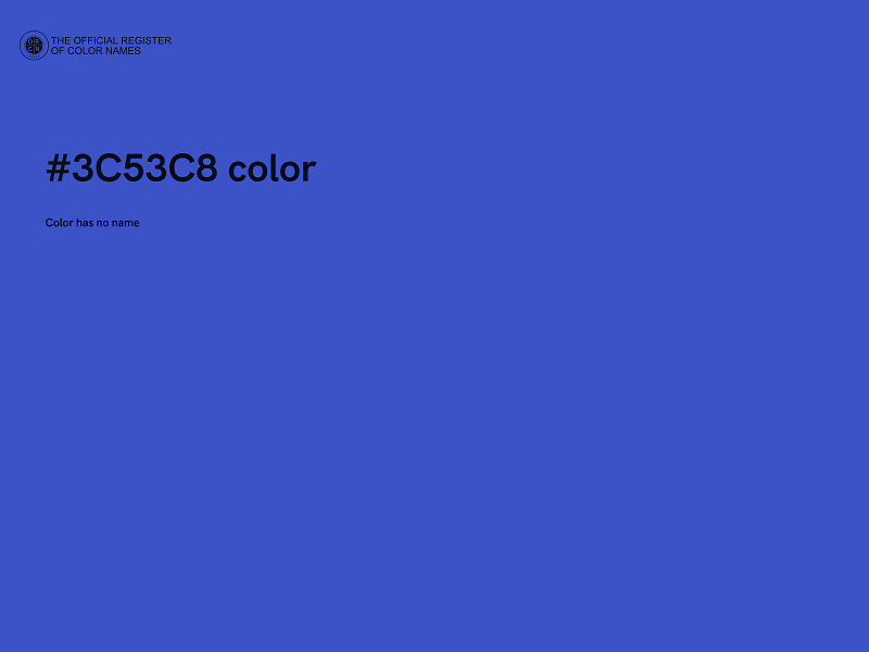 #3C53C8 color image