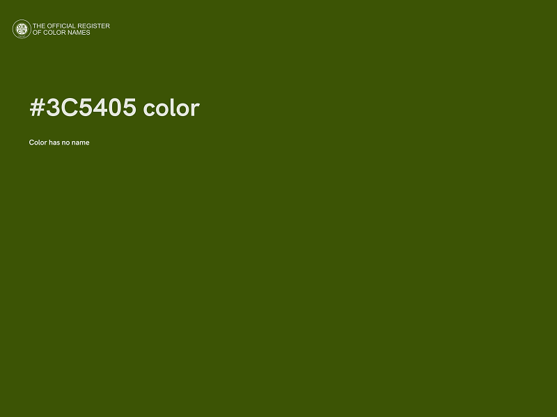 #3C5405 color image