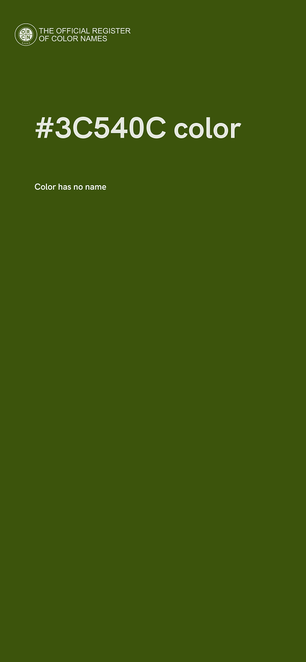 #3C540C color image