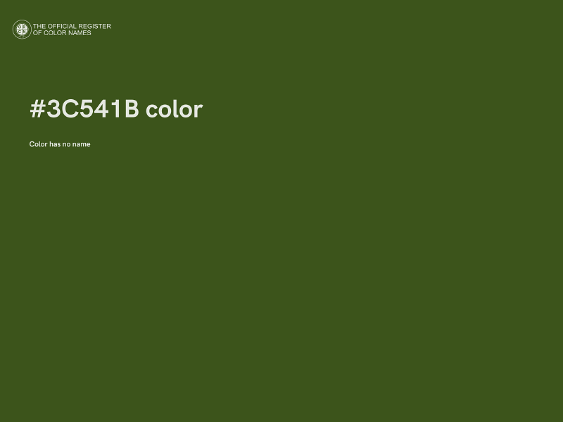 #3C541B color image