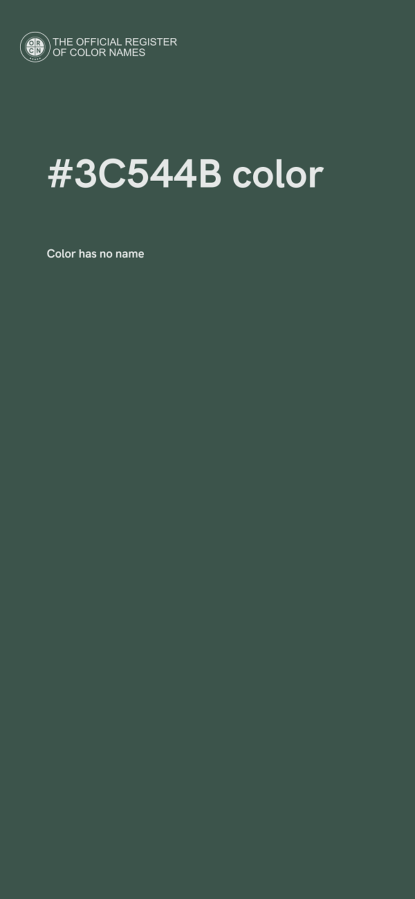 #3C544B color image