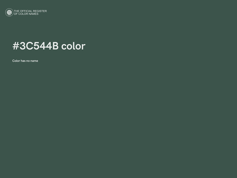 #3C544B color image
