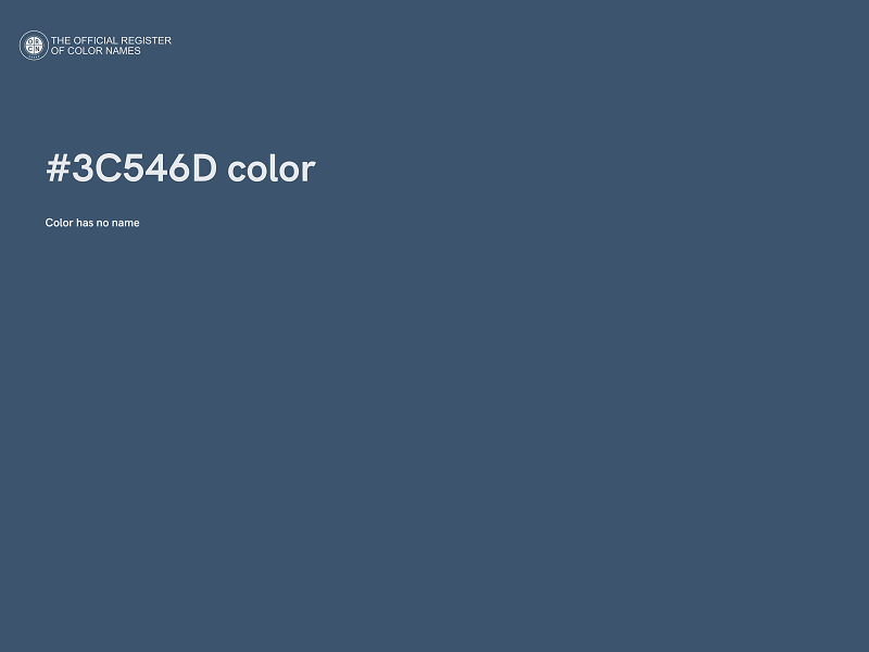 #3C546D color image