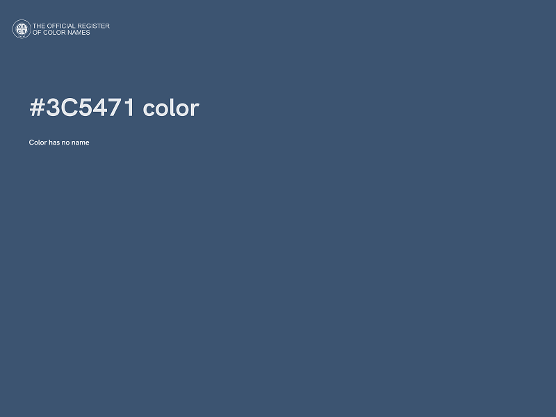 #3C5471 color image