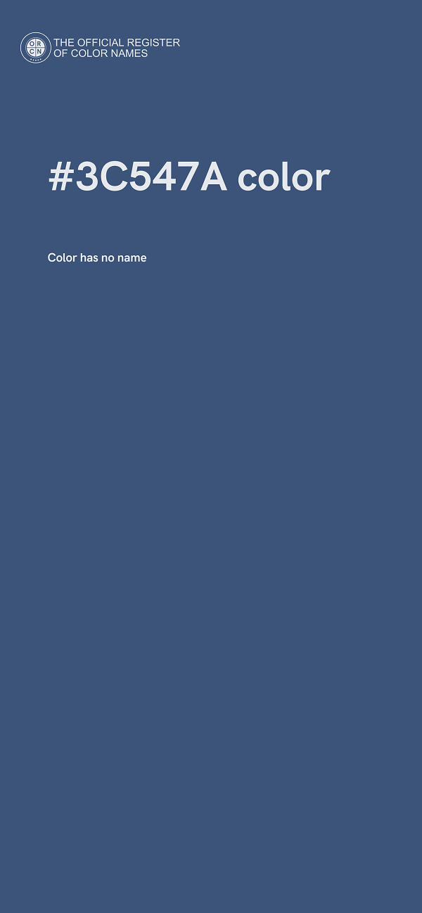 #3C547A color image