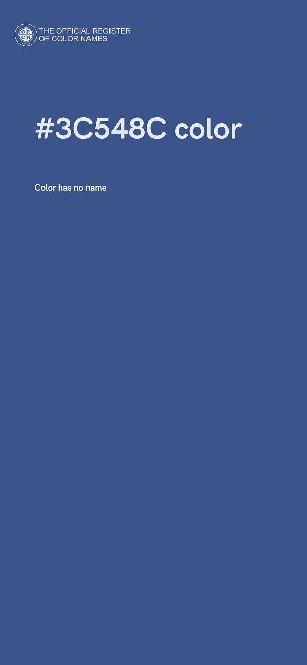 #3C548C color image
