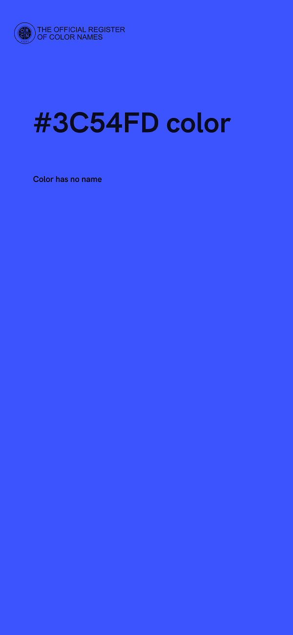 #3C54FD color image