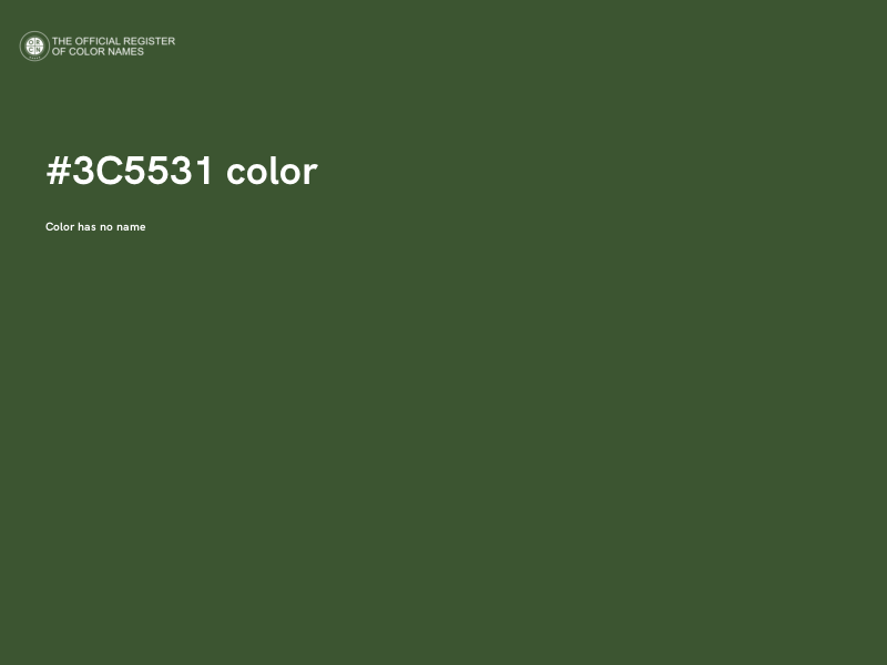 #3C5531 color image