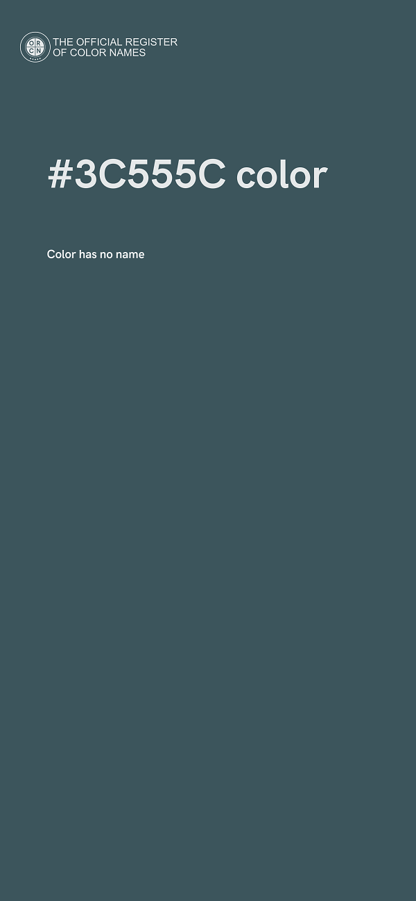 #3C555C color image