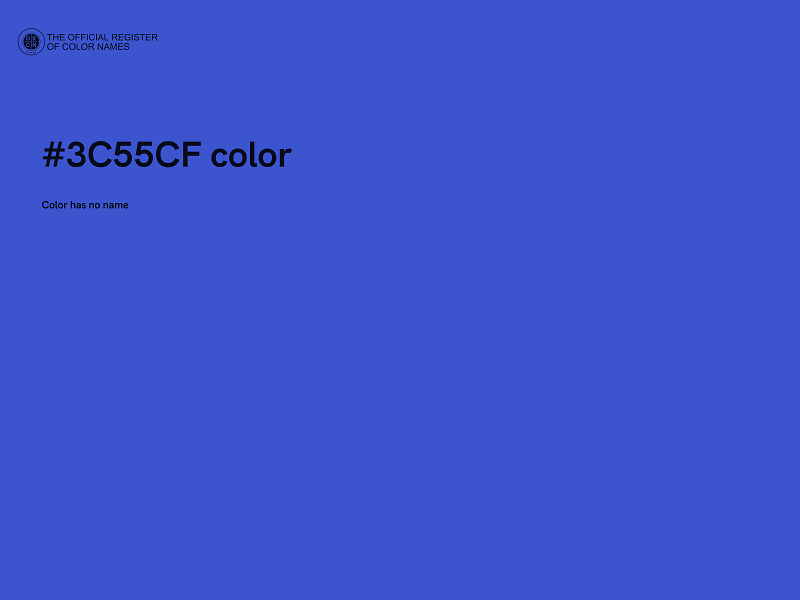 #3C55CF color image