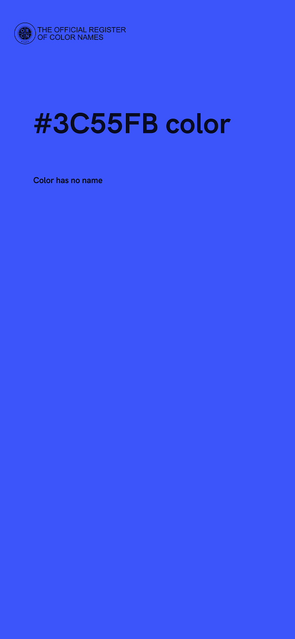 #3C55FB color image